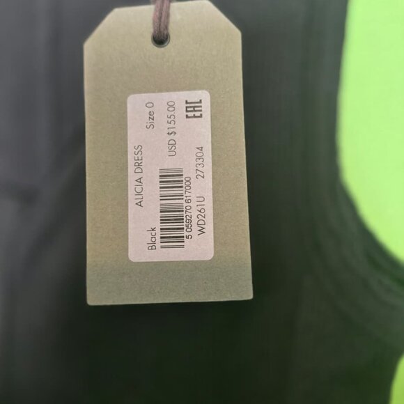 NWT AllSaints Alicia Dress – Black Size 0 - Picture 8 of 9